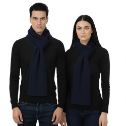 écharpe côtelée unisexe en 100% cachemire made in italy