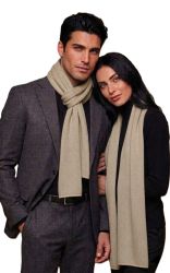 unisex gładki szalik w 100% kaszmir made in italy