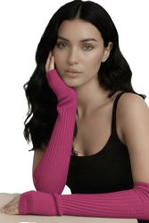 guantes de mujer sin dedos 100% cachemira made in Italy