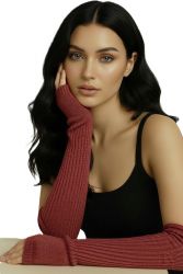 guantes de mujer sin dedos 100% cachemira made in Italy