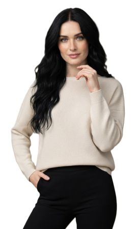 damen oversize pullover mit u boot ausschnitt 100% kaschmir made in Italy