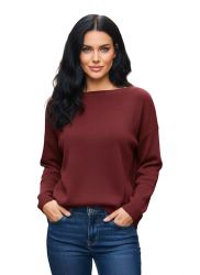 damen oversize pullover mit u boot ausschnitt 100% kaschmir made in Italy