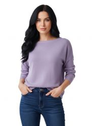 damski oversize sweter z dekoltem lodka 100% kaszmir made in Italy