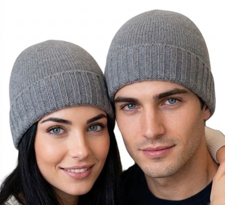 czapka unisex 100% kaszmiru Made In Italy