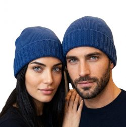 czapka unisex 100% kaszmiru Made In Italy
