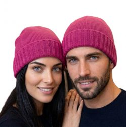 czapka unisex 100% kaszmiru Made In Italy