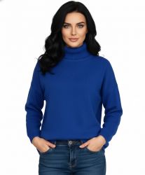 women's oversized turtleneck sweater 100% cashmere made in Italy