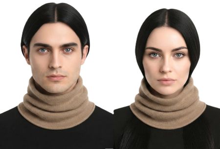calentador de cuello unisex 100% cachemira made in Italy