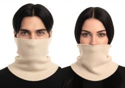 calentador de cuello unisex 100% cachemira made in Italy