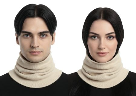 unisex-nackenwärmer aus 100% kaschmir made in Italy