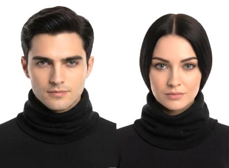 unisex-nackenwärmer aus 100% kaschmir made in Italy