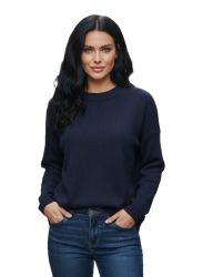 pull oversize pour femme col rond 100% cachemire made in Italy