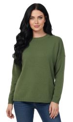 pull oversize pour femme col rond 100% cachemire made in Italy